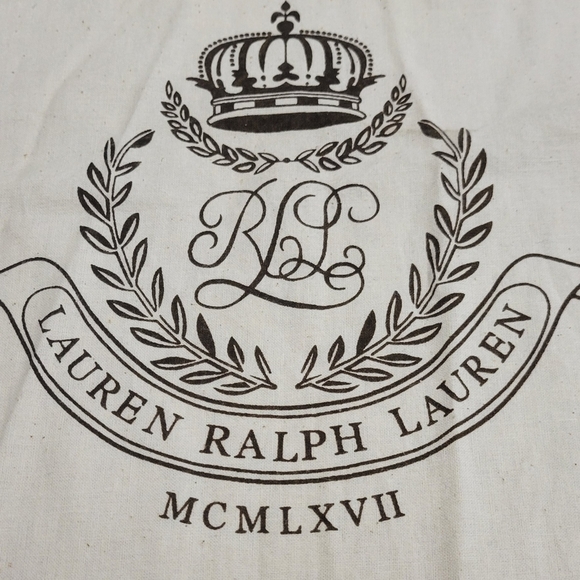 Lauren Ralph Lauren Dust Drawstring 100% Cotton Bag 21" x 22" New - Picture 3 of 3
